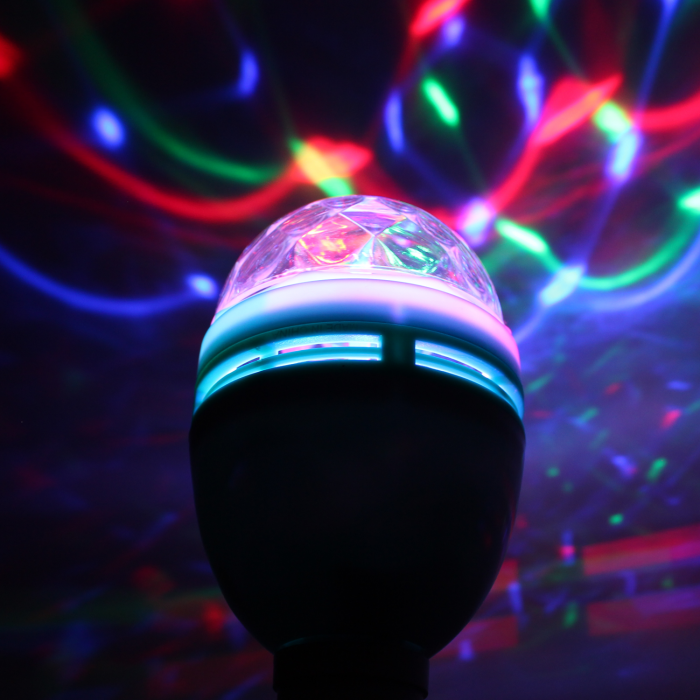 Rotating Disco Ball LED Light Bulb