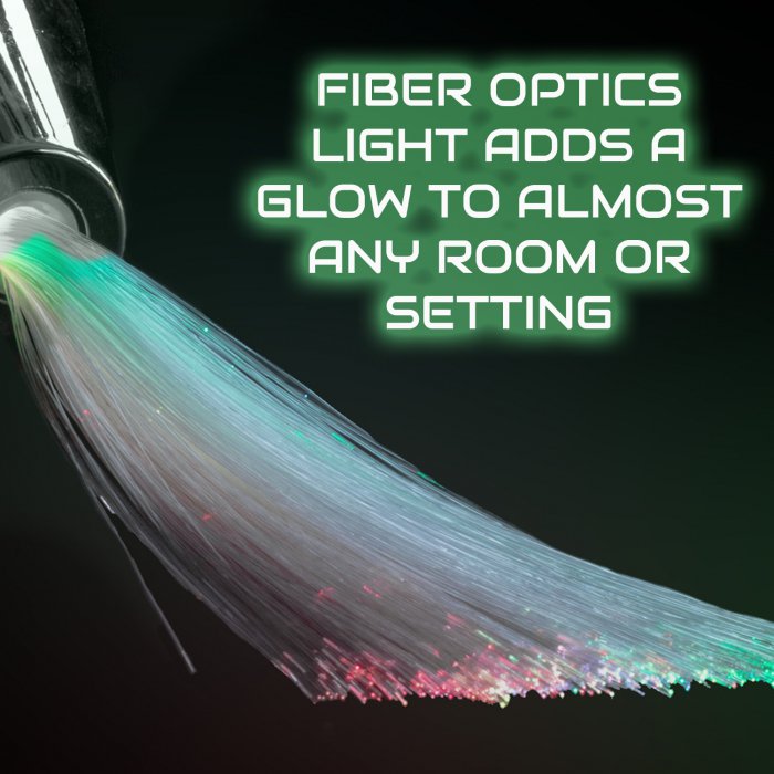 LED Flashing Fiber Optic Lamp - Color Changing