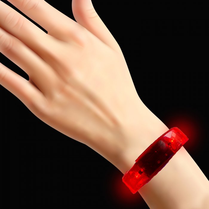 LED Flashing Bracelet - Red