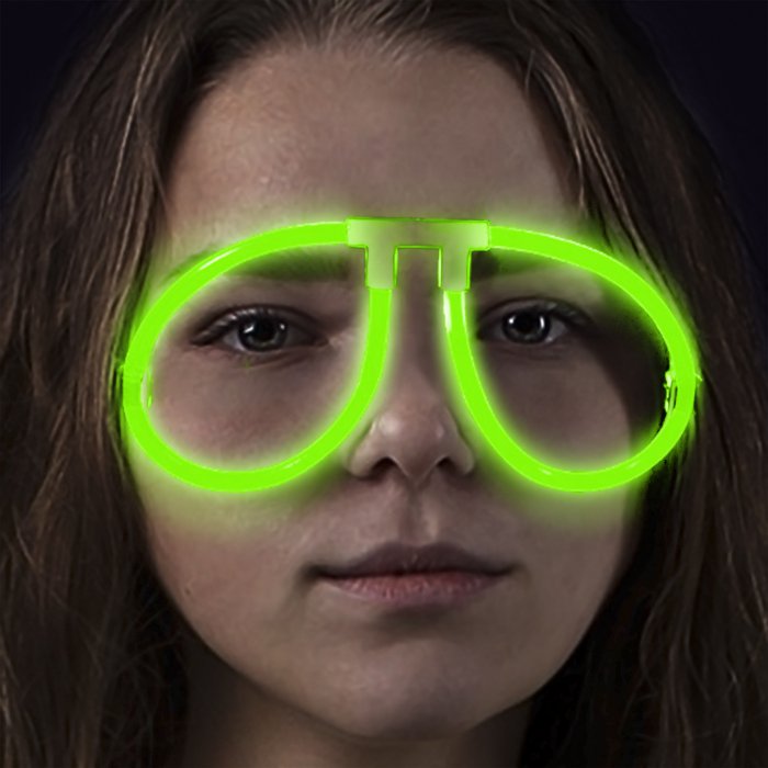 Glow Eyeglasses - Aviator - Green