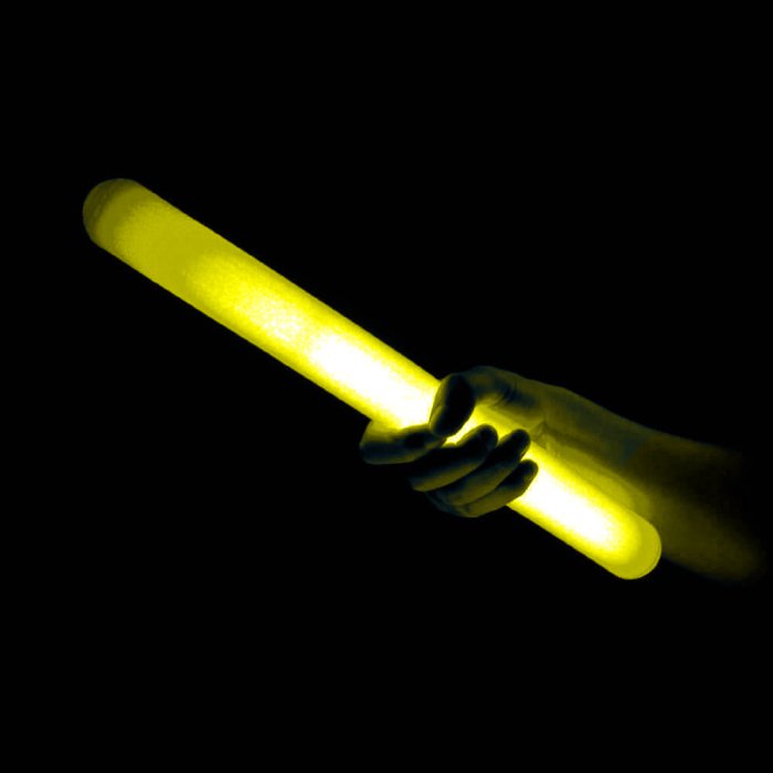 12 Inch Jumbo Light Sticks - Yellow