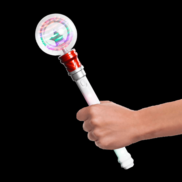 13.5" Spinning Magic Ball Wand- Red