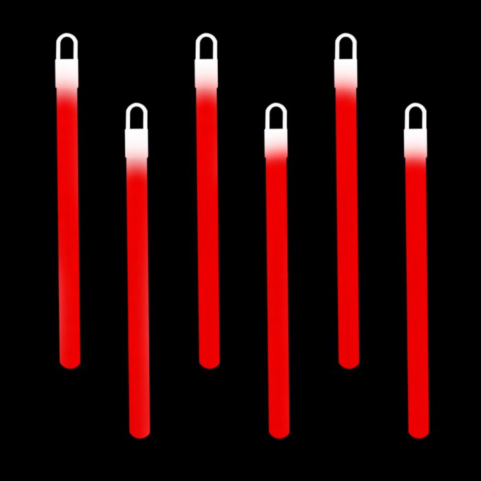 6 Inch Glowsticks - Red