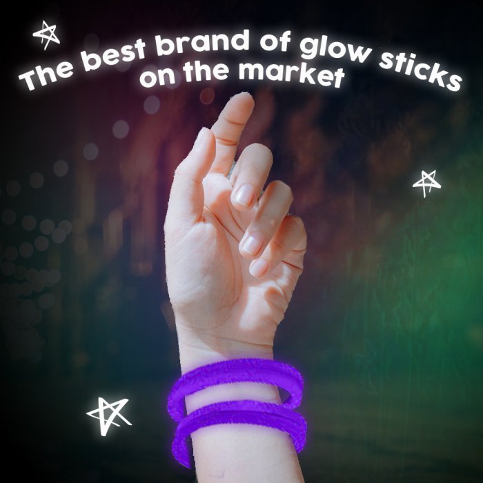 8'' Twister Glowstick Bracelets - Purple