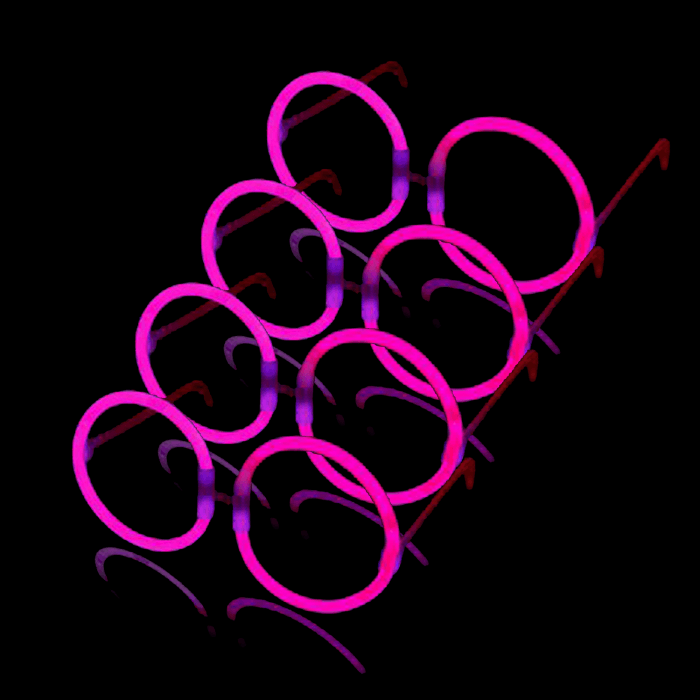 Glow Eyeglasses - Round - Pink