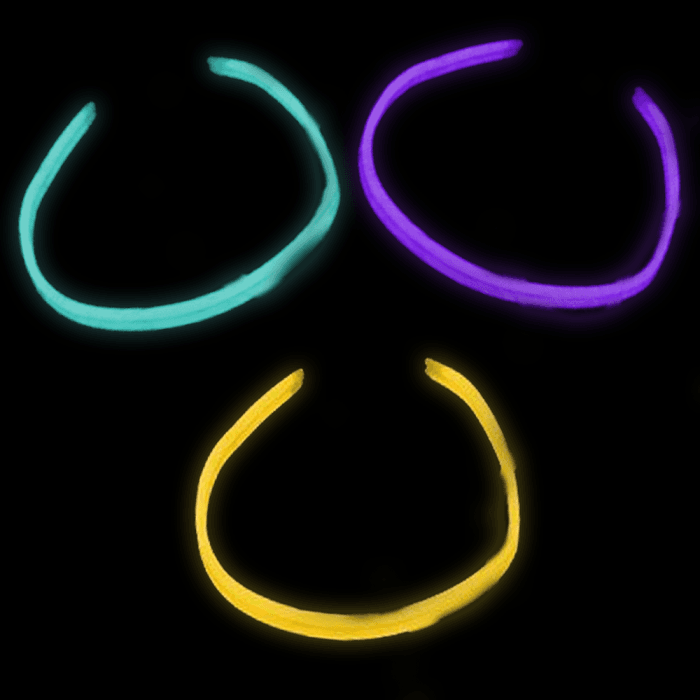 22'' Twister Glowstick Necklaces - Solid Color Mix