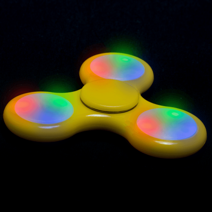 LED Light-Up Fidget Spinner - Yellow