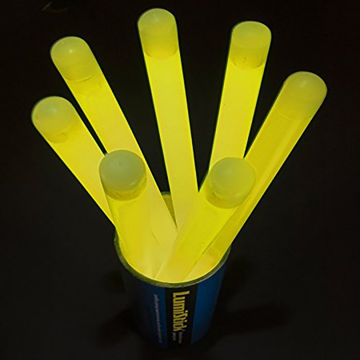 12 Inch Jumbo Light Sticks - Yellow