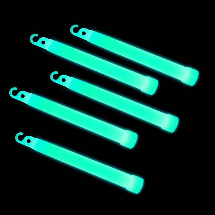 6'' Premium Glow Sticks - Aqua