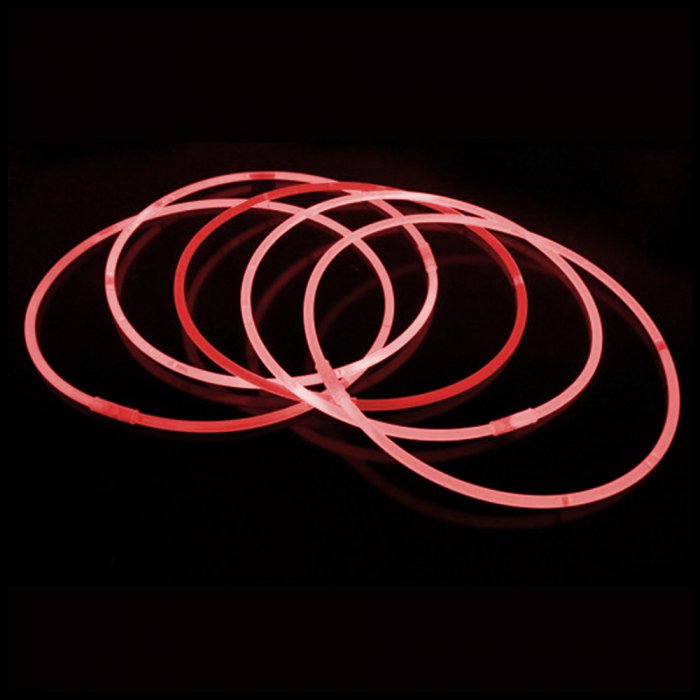 22 Inch Glowstick Necklaces - Red