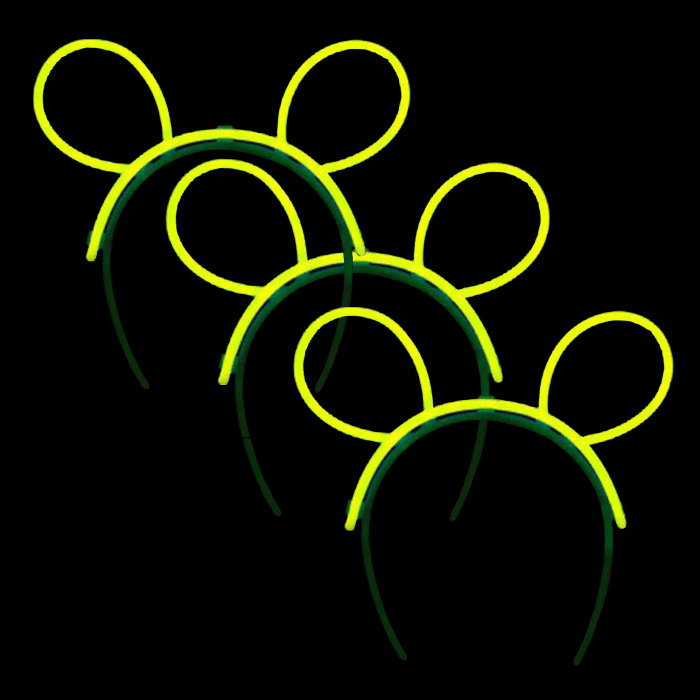 Glow Bunny Ears - Yellow
