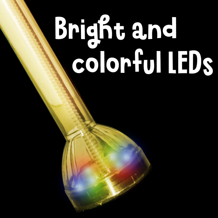 17oz Flashing Light-Up Yard Glass - Yellow (14" tall)